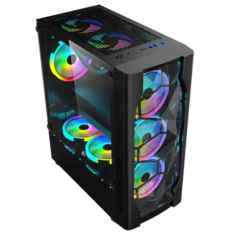 1st player DX4 series (Black) with 4 Fans ATX Gaming Case(free shipping)