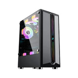 1st player RB-3 (ATX) Black with 1 G6 RGB Fan + 2 B1 Non RGB Fan Gaming Case